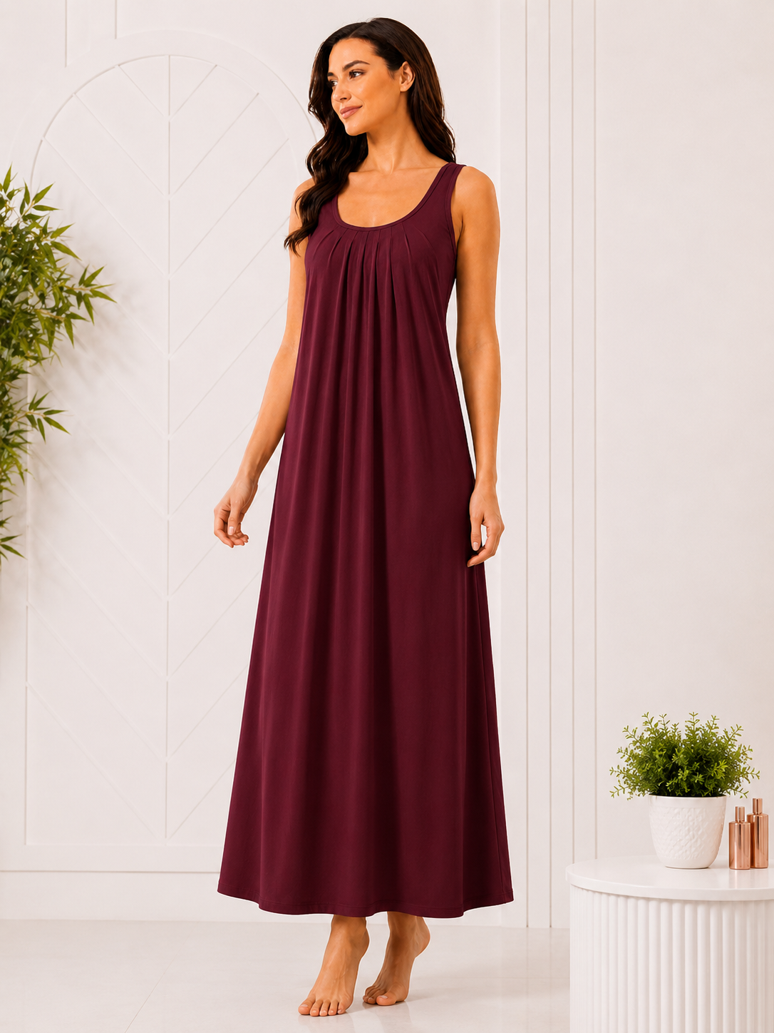 SnugNest Women's Premium Hosiery Nighty