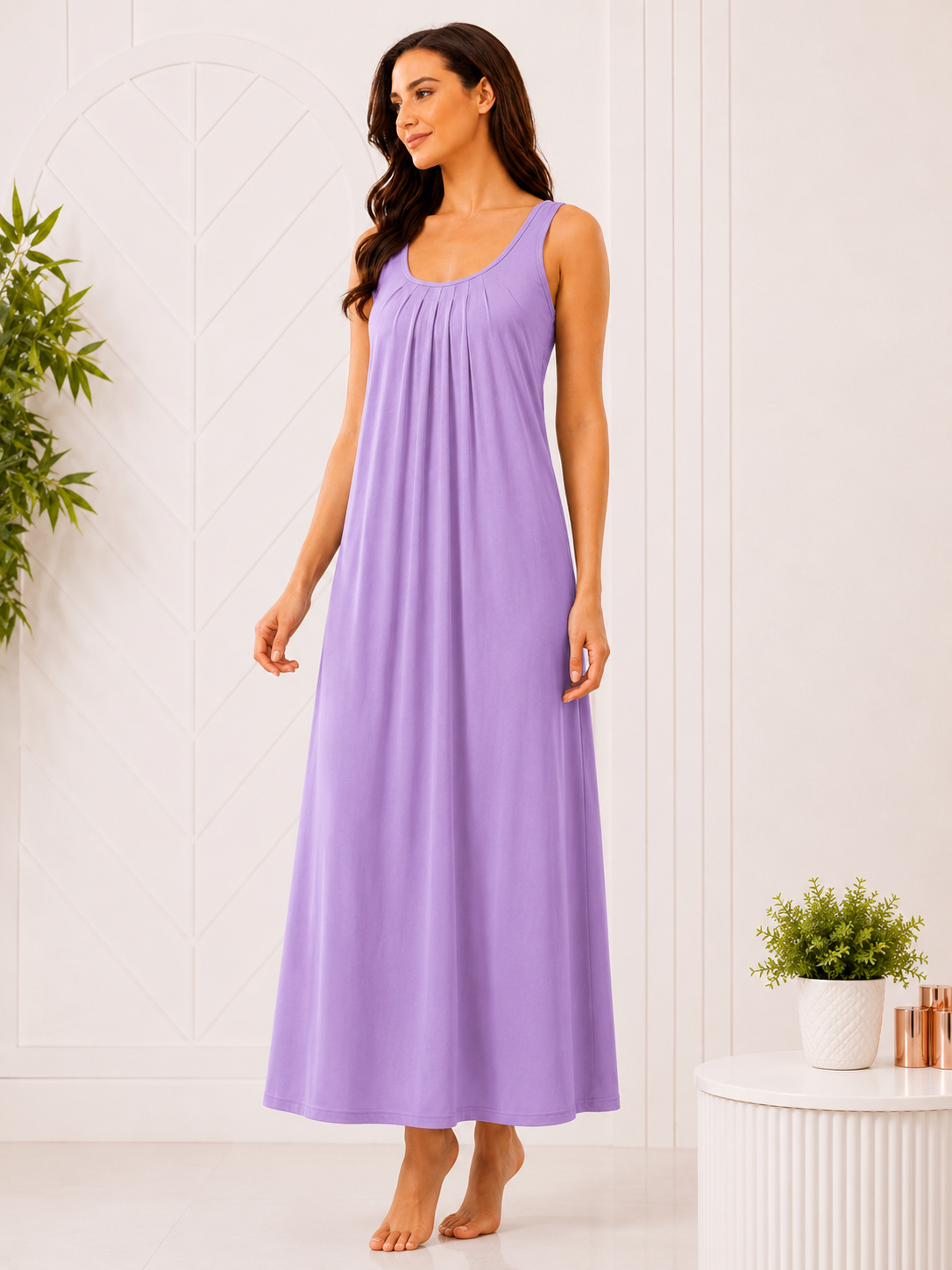 SnugNest Women's Premium Hosiery Nighty