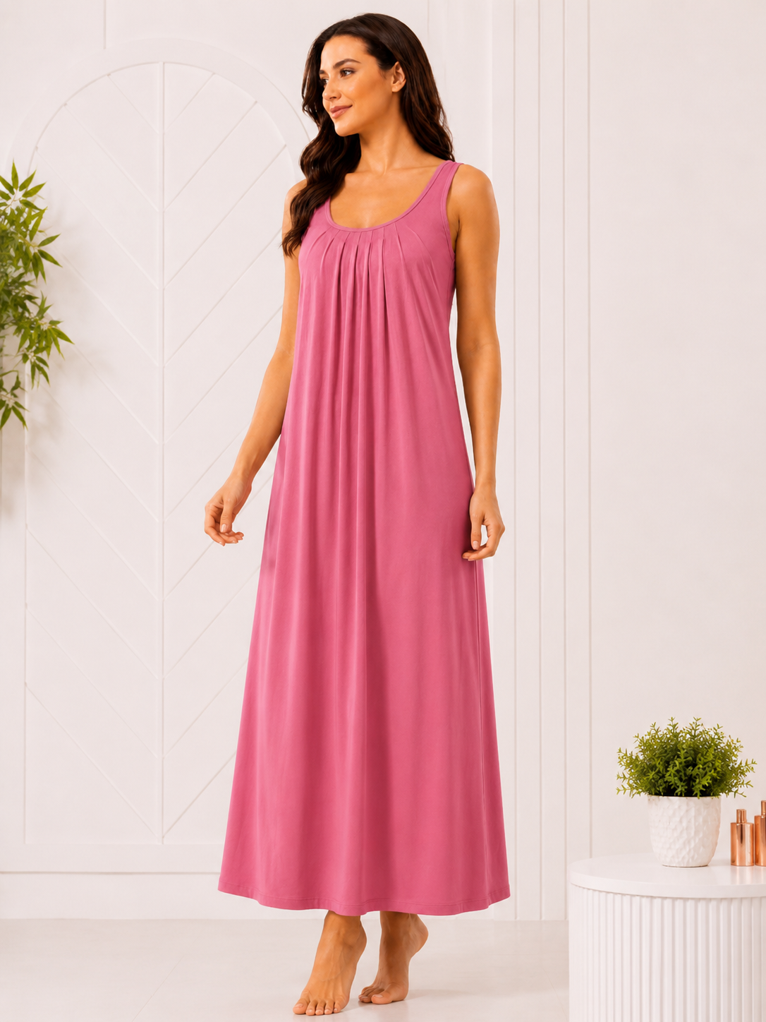 SnugNest Women's Premium Hosiery Nighty