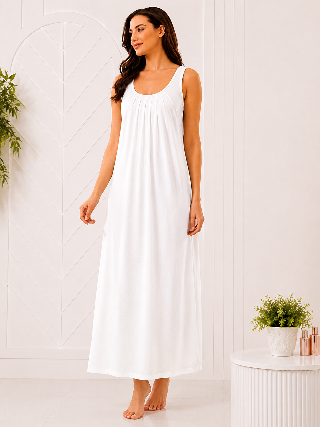 SnugNest Women's Premium Hosiery Nighty
