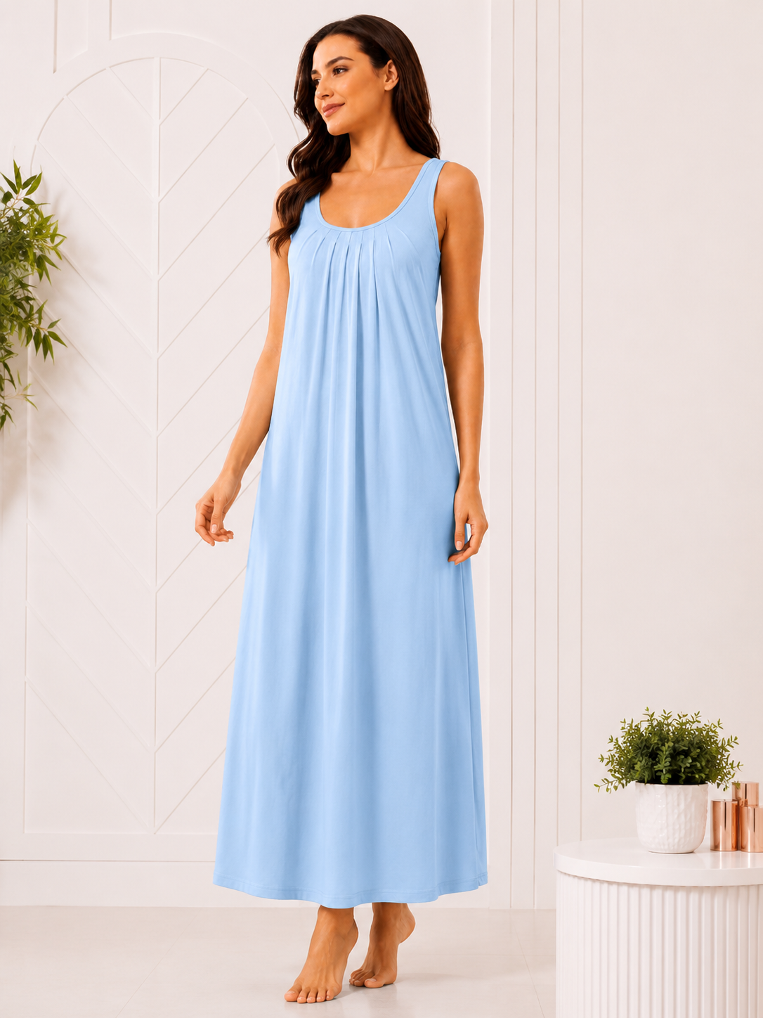 SnugNest Women's Premium Hosiery Nighty