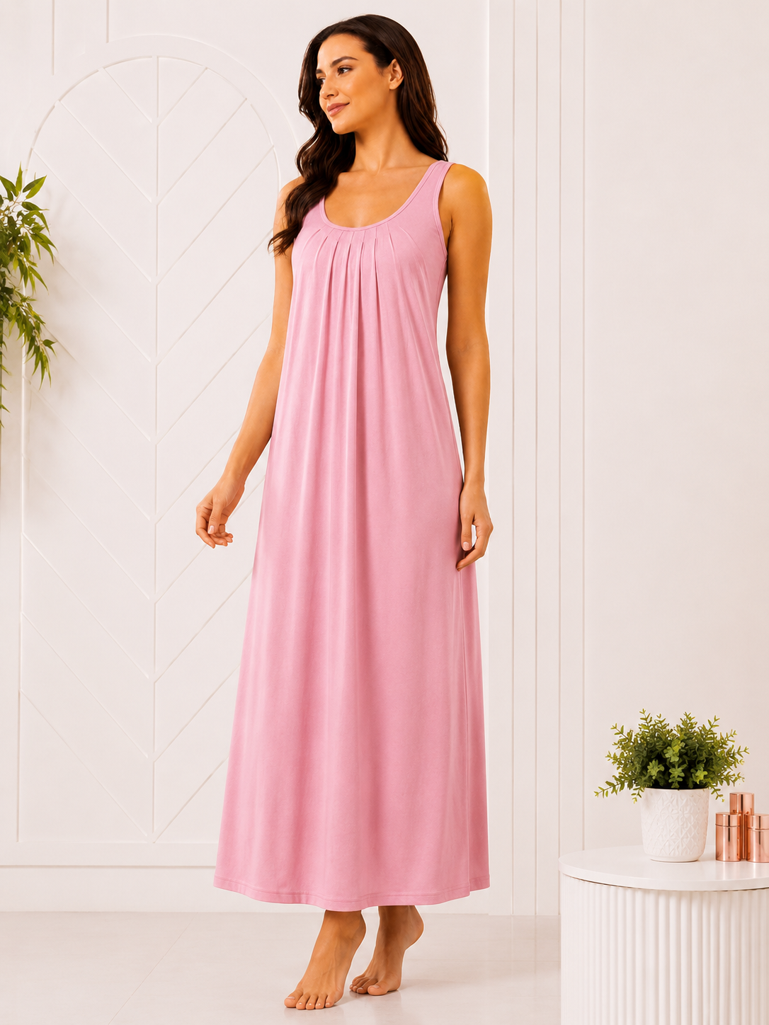 SnugNest Women's Premium Hosiery Nighty